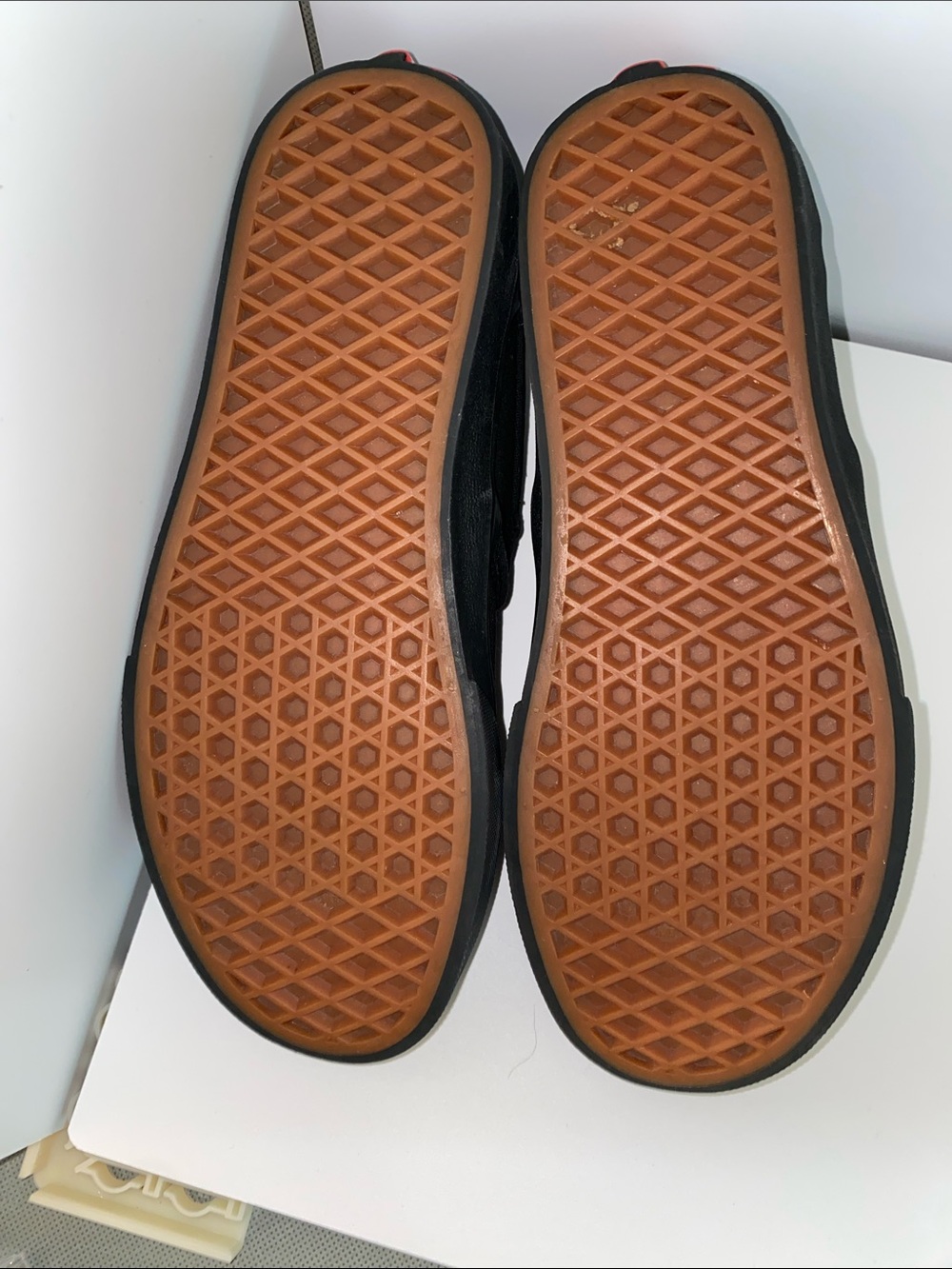 Vans Old School Classic Slip-On Canvas Skater Shoes Black on Black Womens Sz 7.5 - Picture 6 of 7